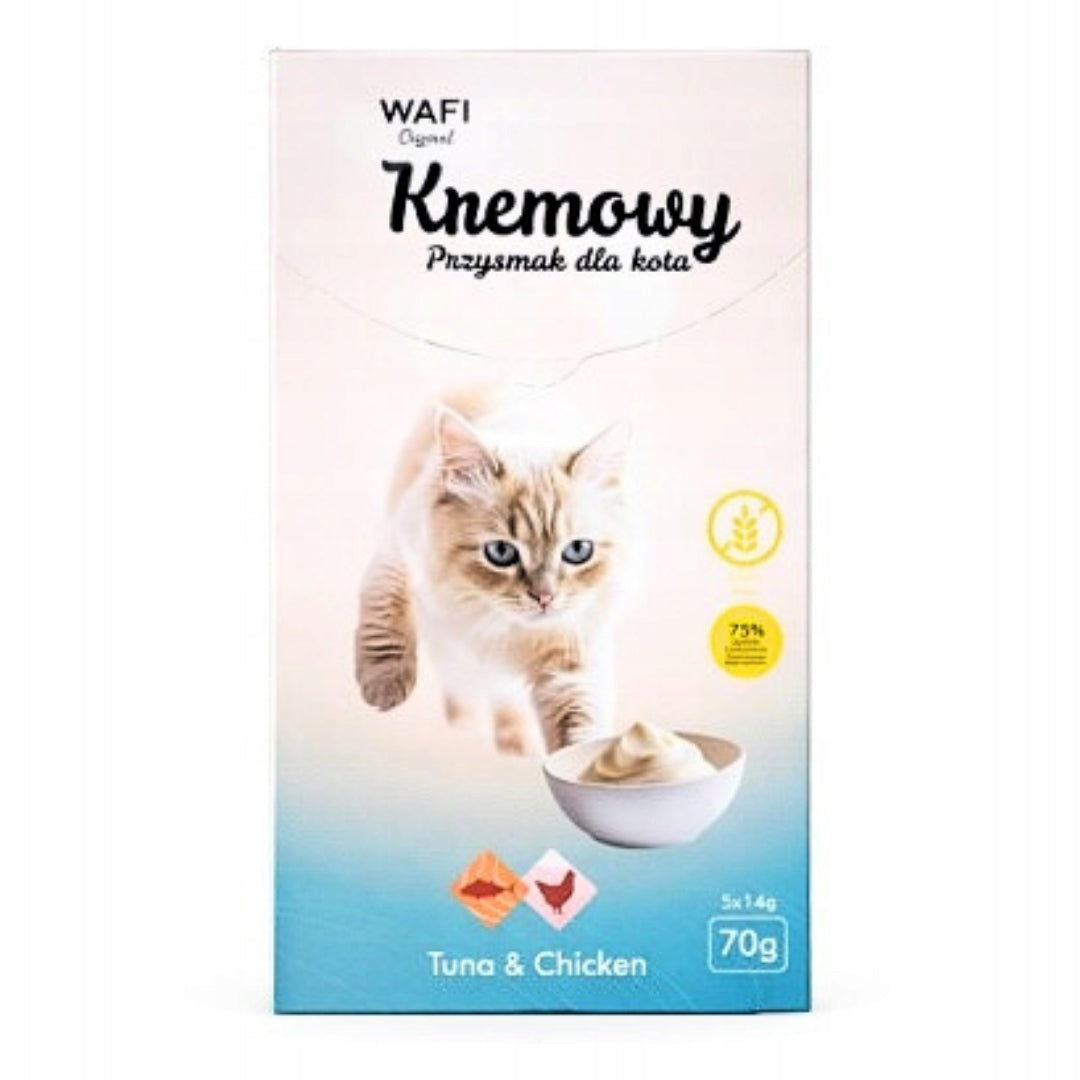 WAFI KREMOWY PRZYSMAK DLA KOTA Z TUŃCZYKA I KURCZAKA 70g