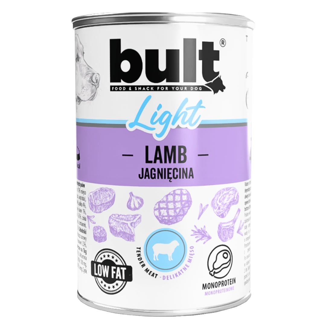BULT LIGHT Mokra Karma Dla Psa Monobiałkowy WIELKI MIX 4 Smaków 12x400g