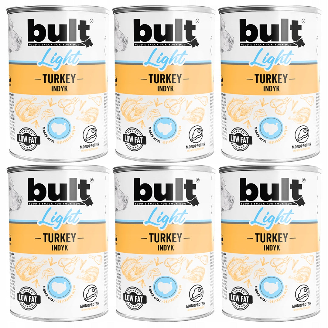 6BULT LIGHT Monobiałkowa Mokra Karma Dla Psa INDYK 6x400g