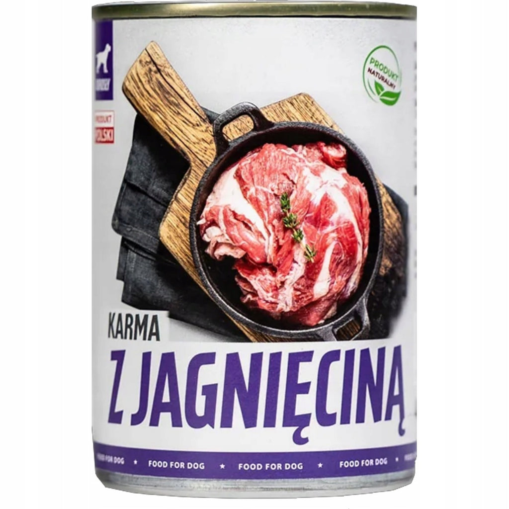 TufTuf Mokra Karma Dla Psa Puszka Mielonka Z JAGNIĘCINĄ 400G