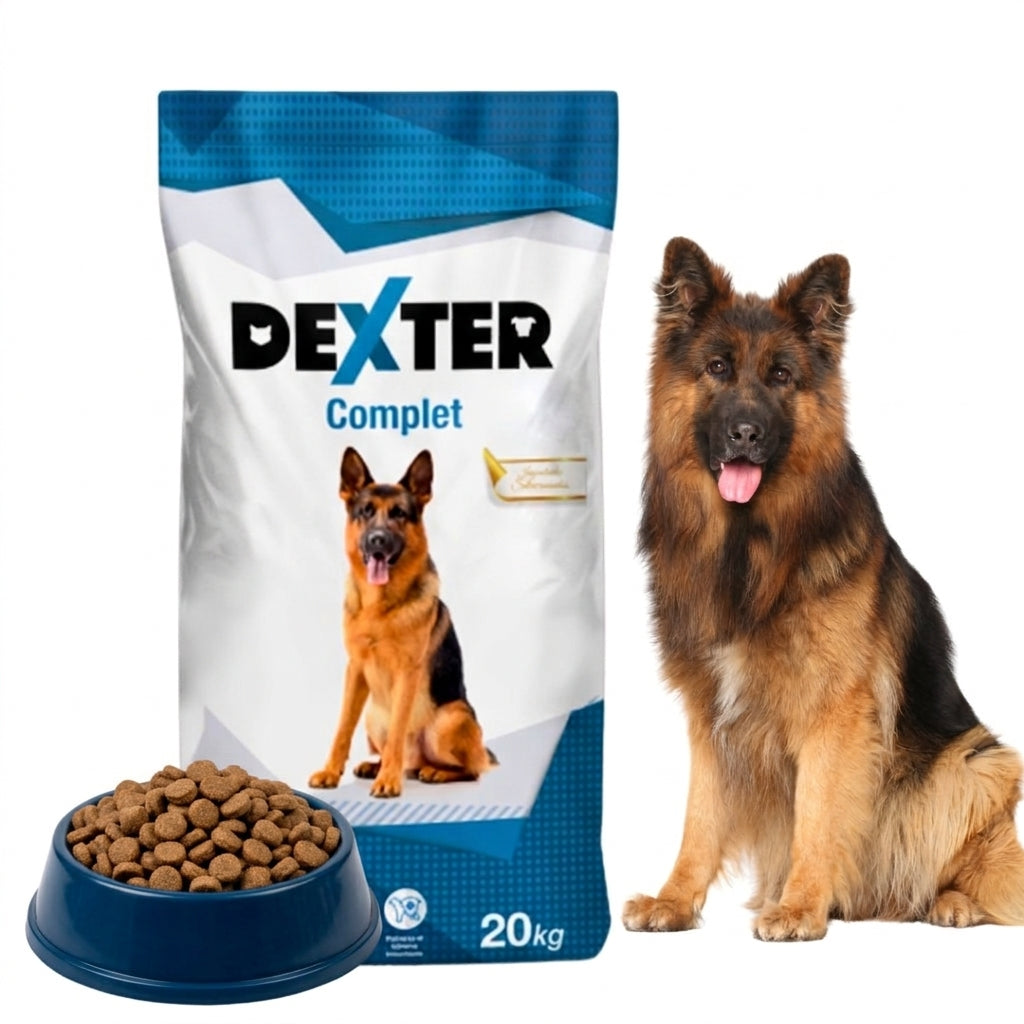 Karma Sucha Dexter Complete Dla Psa Z Witaminami Duże Rasy Owczarek 20kg