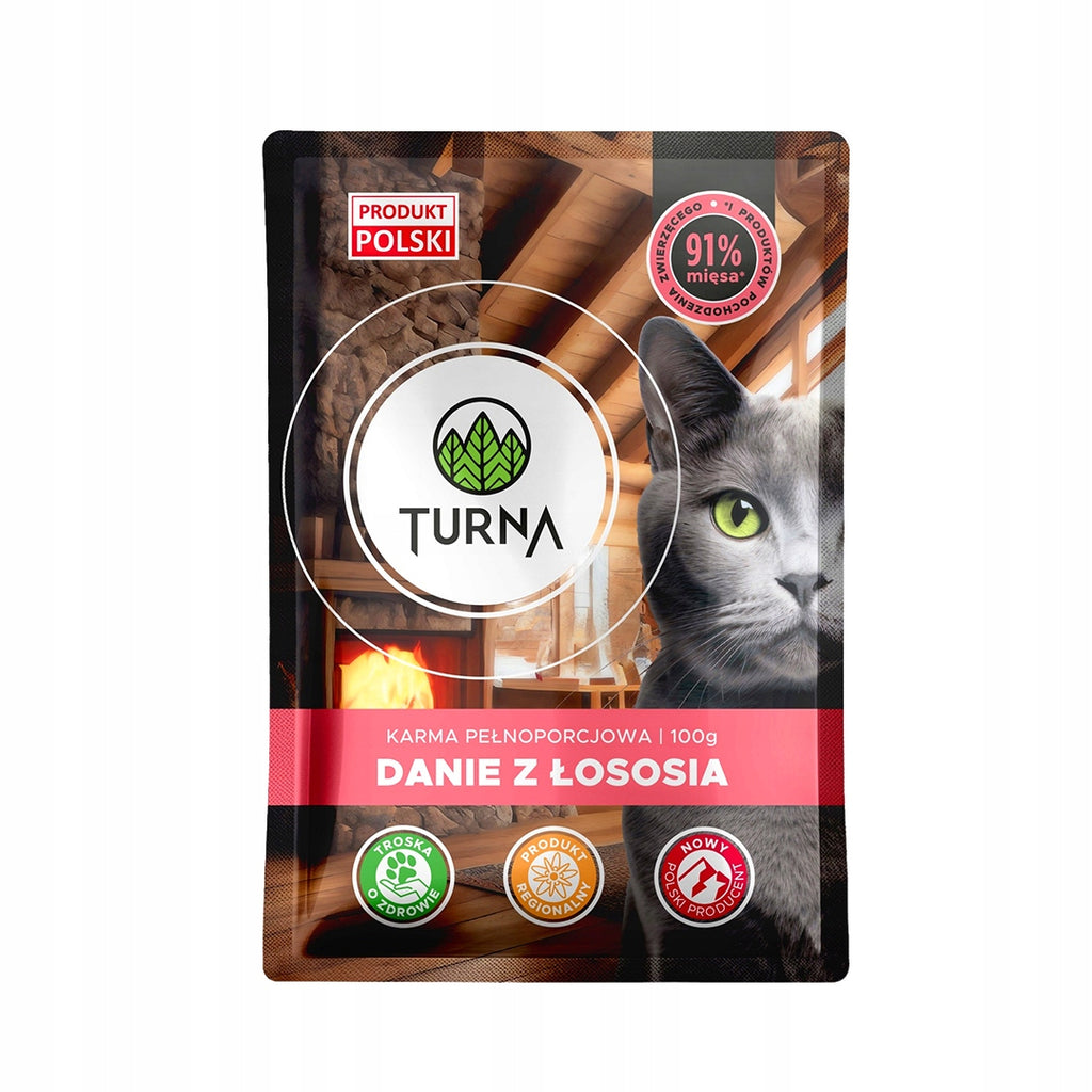 Mokra Karma Dla Kota Turna WIELKI MIX 4 Smaków 91% Mięsa Saszetka 48x100g