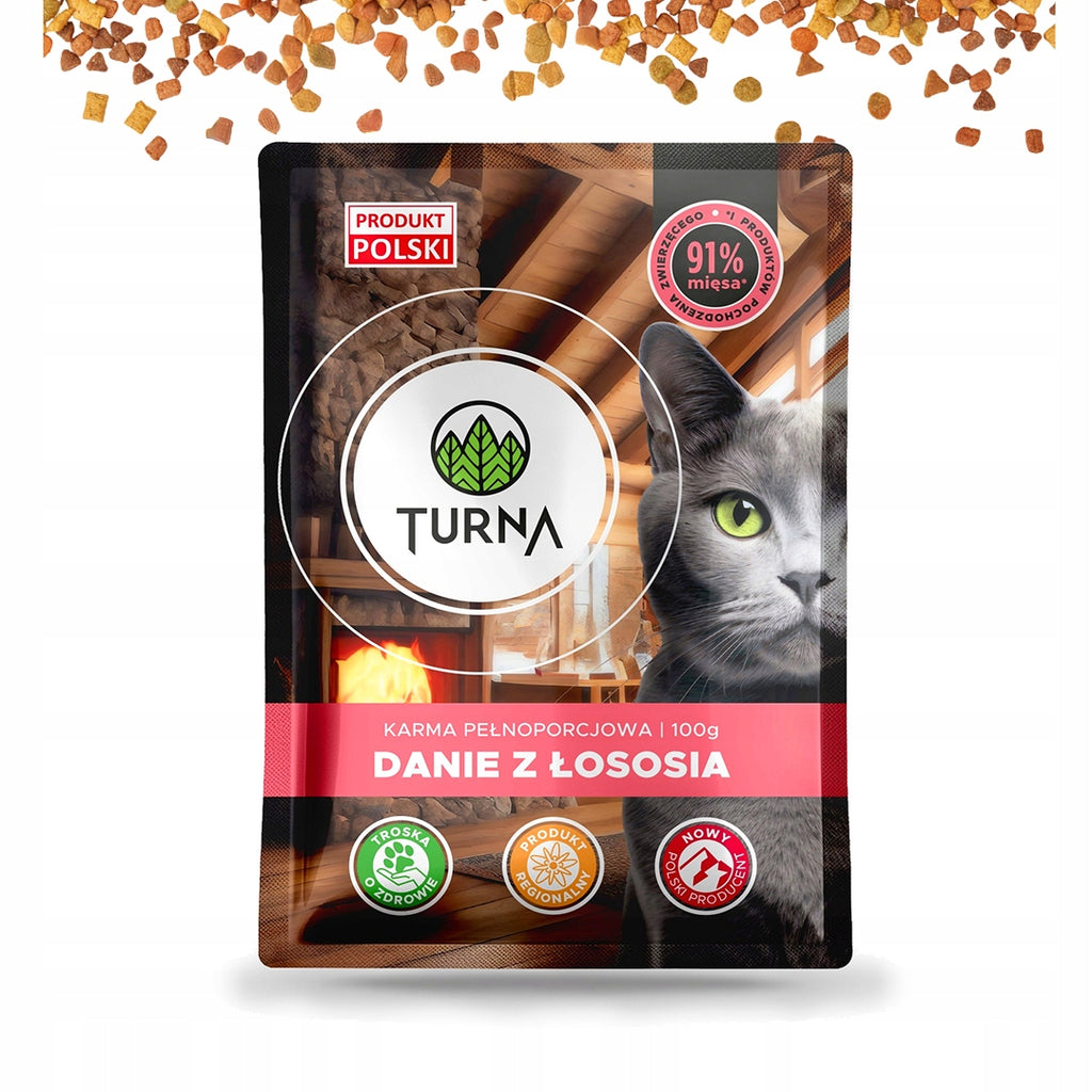 TURNA Mokra Karma Dla Kota MIX 3 Smaków Bez Kurczaka 72x100g