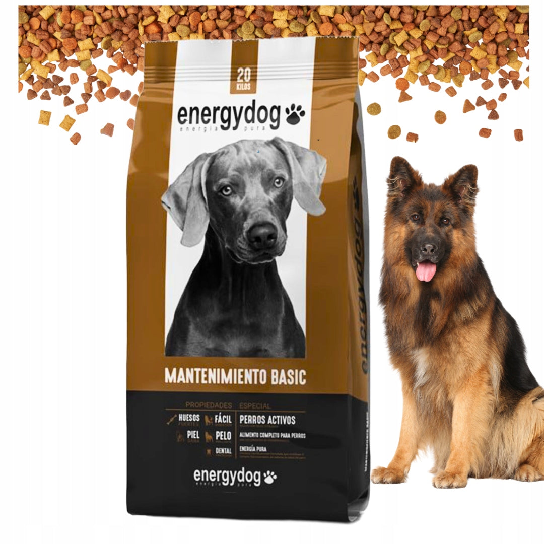 ENERGYDOG Sucha Karma Dla Psa Owczarka, Labradora Zdrowa Z Witaminami 20kg