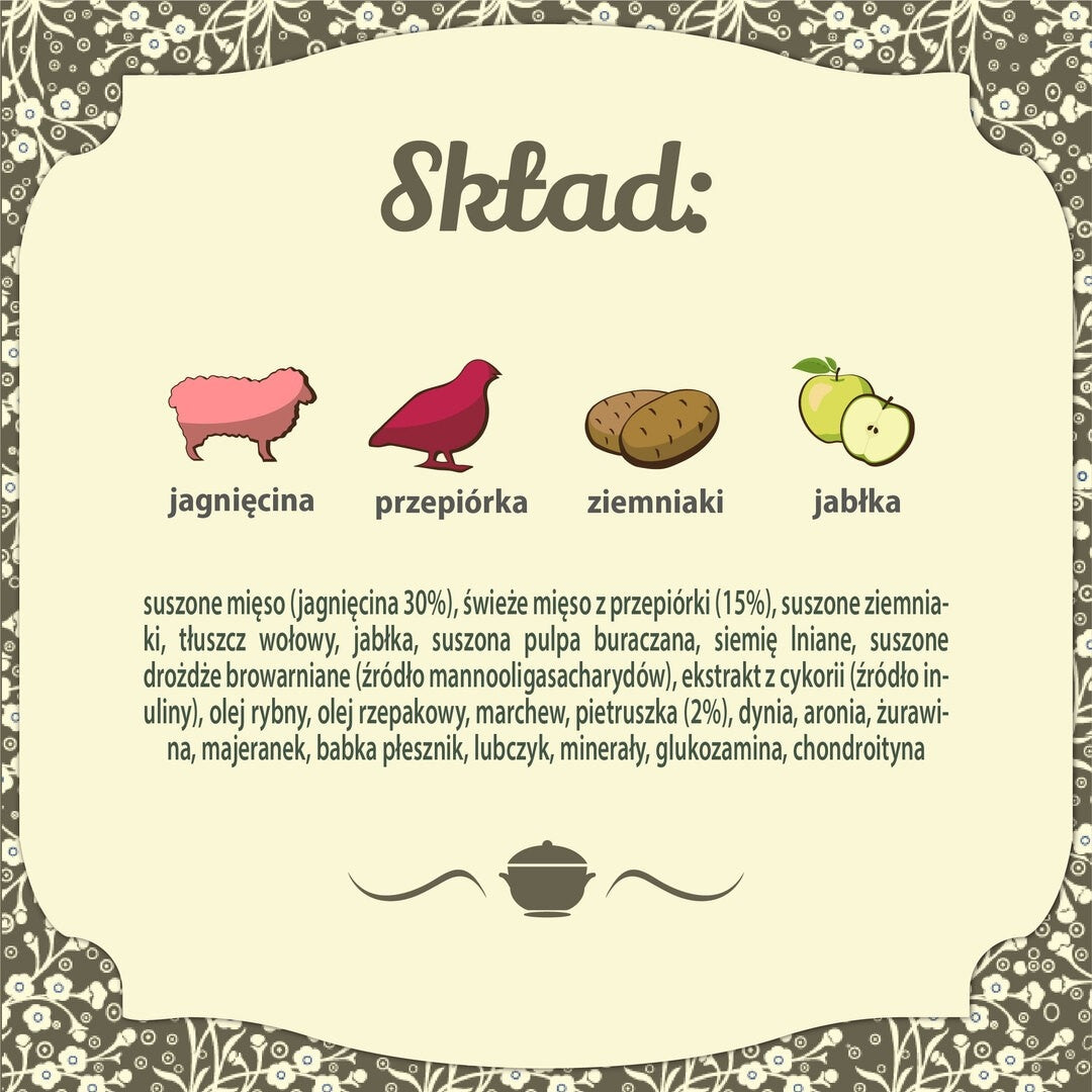FOLK MINI Sucha Karma Dla Psa Podhalańska pieczeń z jagnięciny York 7kg