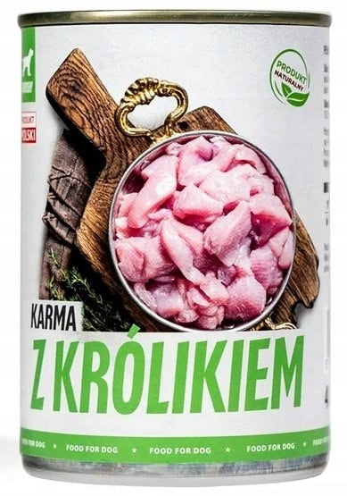 TufTuf Mokra Karma Dla Psa Puszka Mielonka Z KRÓLIKIEM 400G
