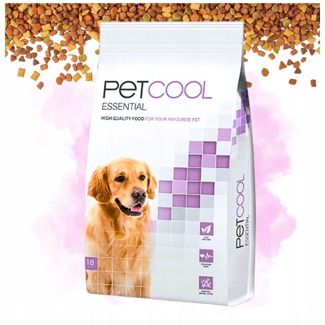 Sucha karma dla psa PETCOOL 18 kg duże rasy psów adult + Saszetka