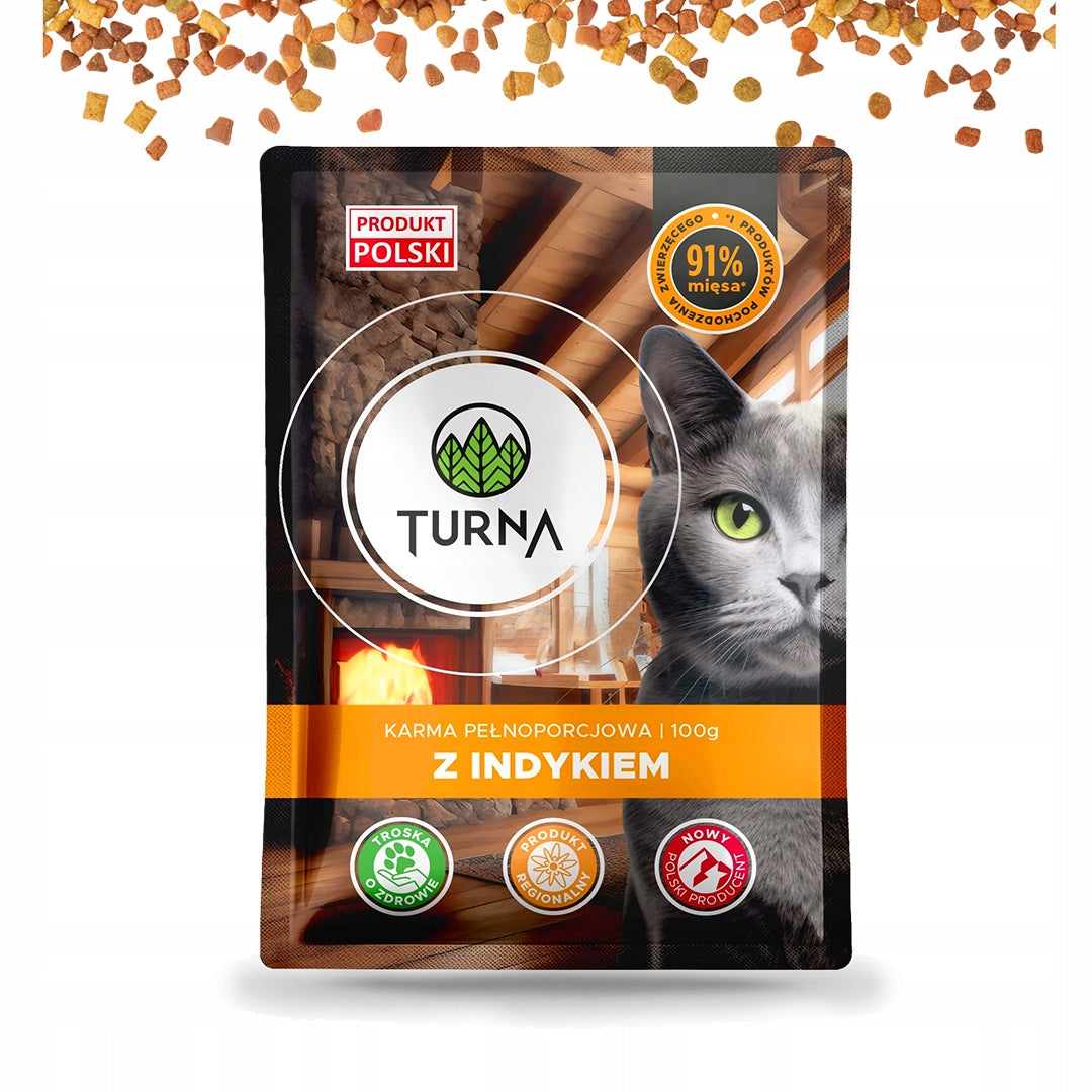 TURNA Mokra Karma Dla Kota MIX 3 Smaków Bez Kurczaka 72x100g