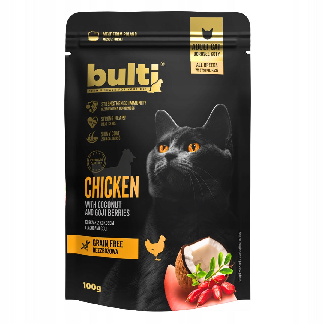BULTI Superfood Mokra Karma Dla Kota WIELKI MIX 3 SMAKÓW Saszetka 12x100g