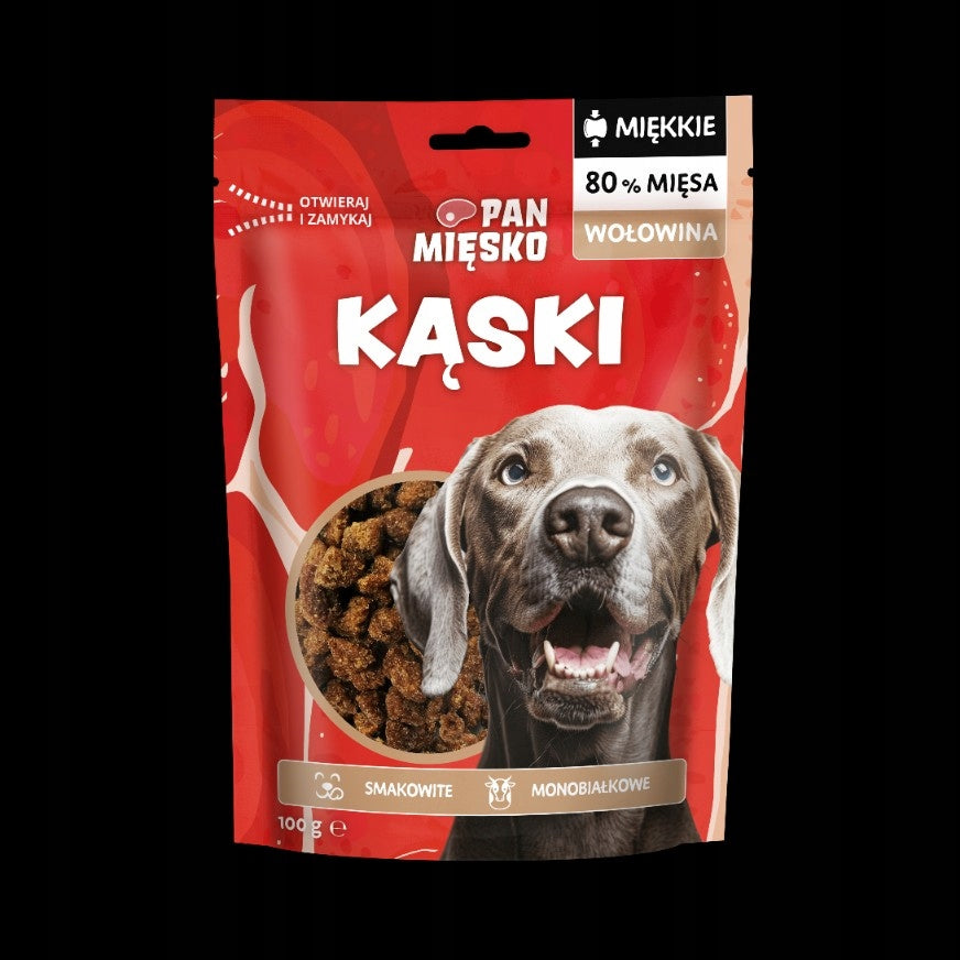 Pan Mięsko Przysmak Dla Psa Miękkie Kąski Wołowina 100g
