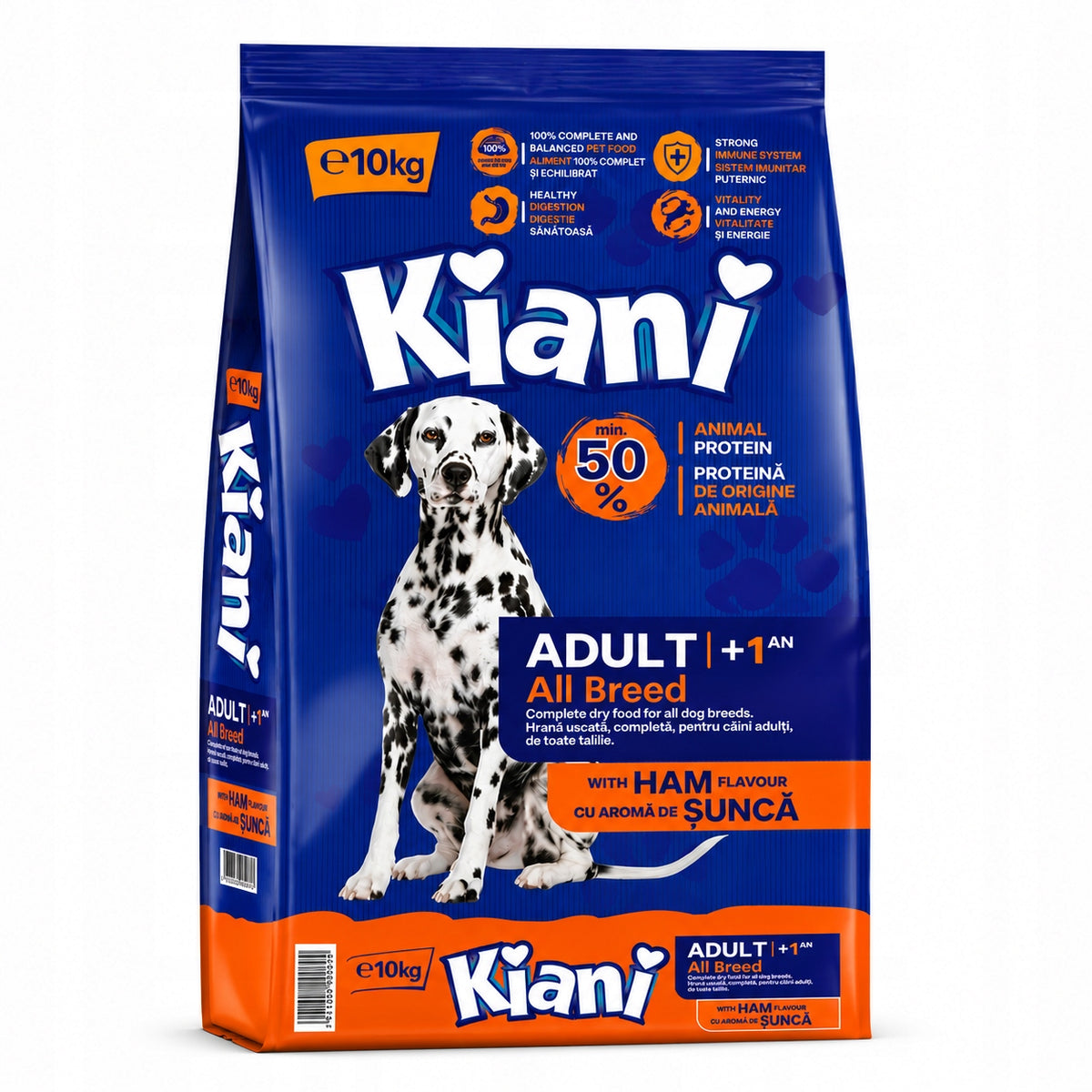 Sucha Karma dla Psa KIANI Wołowina i Szynka Z Witaminami 20kg