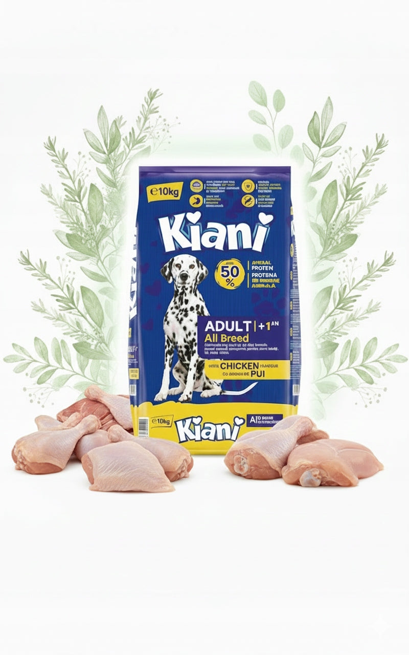 Sucha Karma dla Psa KIANI Kurczak Z Witaminami Owczarek Labrador 10 kg