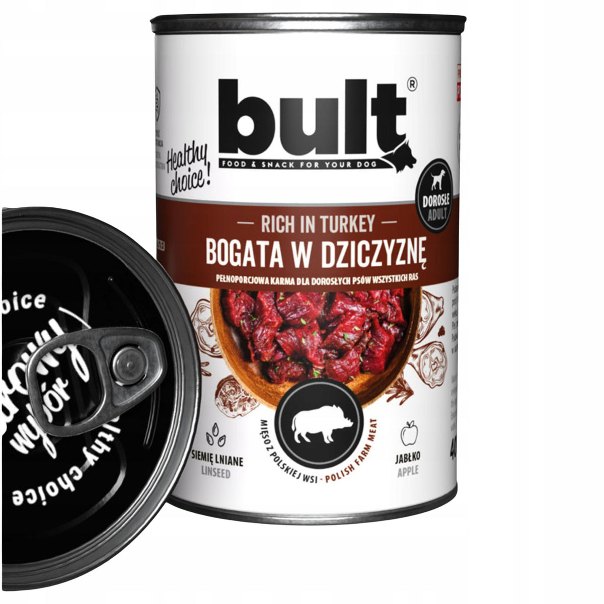 Bult Mokra Karma Dla Psa Puszka Bogata w Dzika 400 g
