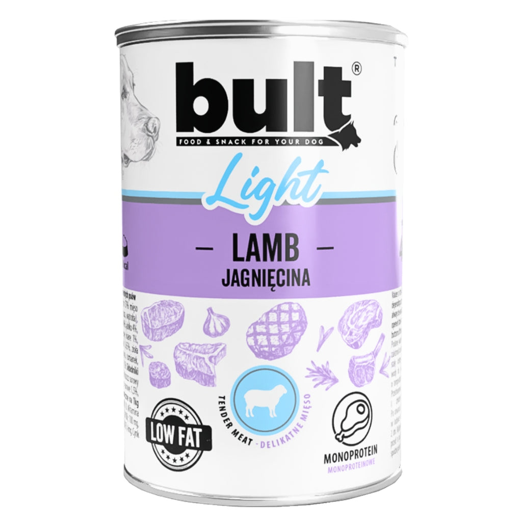 BULT LIGHT Mokra Karma Dla Psa Monobiałkowy WIELKI MIX 4 Smaków 24x400g