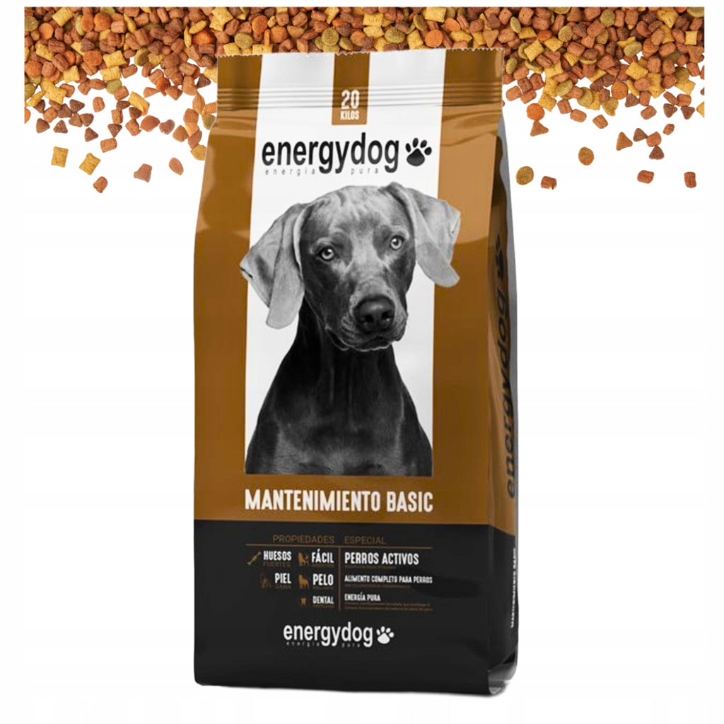ENERGYDOG Sucha Karma Dla Psa Owczarka, Labradora Zdrowa Z Witaminami 20kg