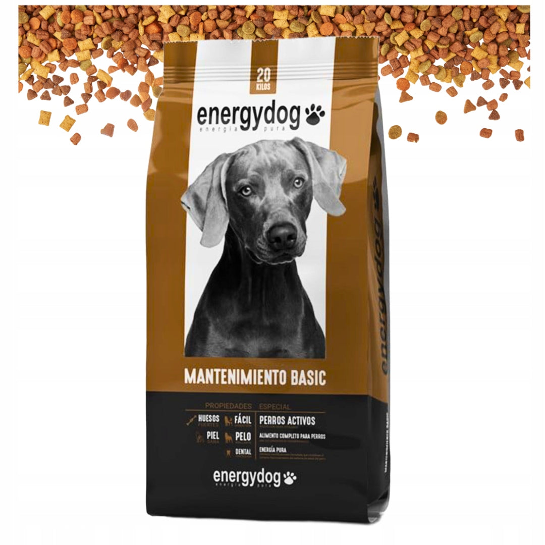 ENERGYDOG Sucha Karma Dla Psa Owczarka, Labradora Zdrowa Z Witaminami 20kg