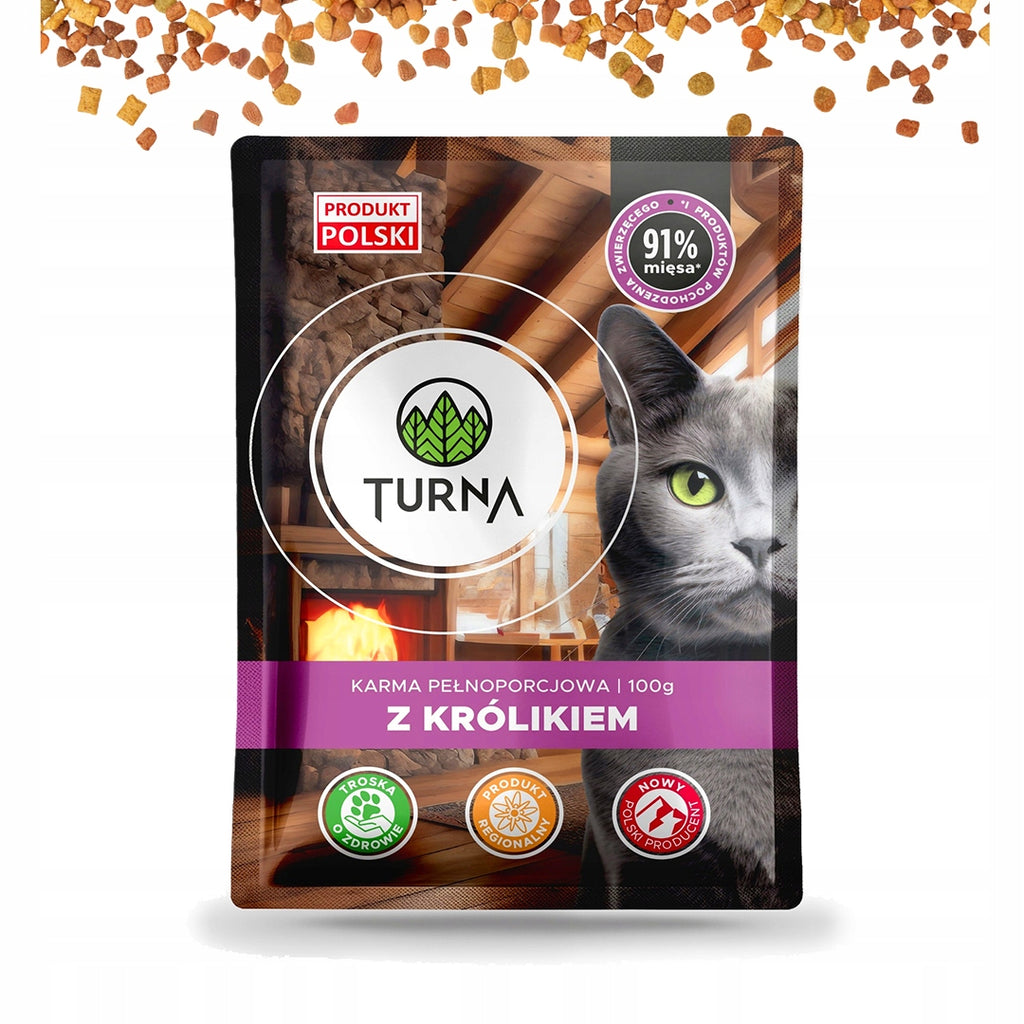 TURNA Mokra Karma Dla Kota MIX 3 Smaków Bez Kurczaka 72x100g