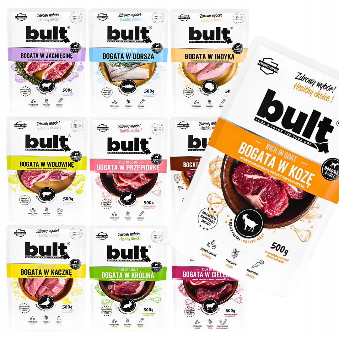 BULT Mokra Karma Dla Psa WIELKI MIX 10 SMAKÓW 10x500g