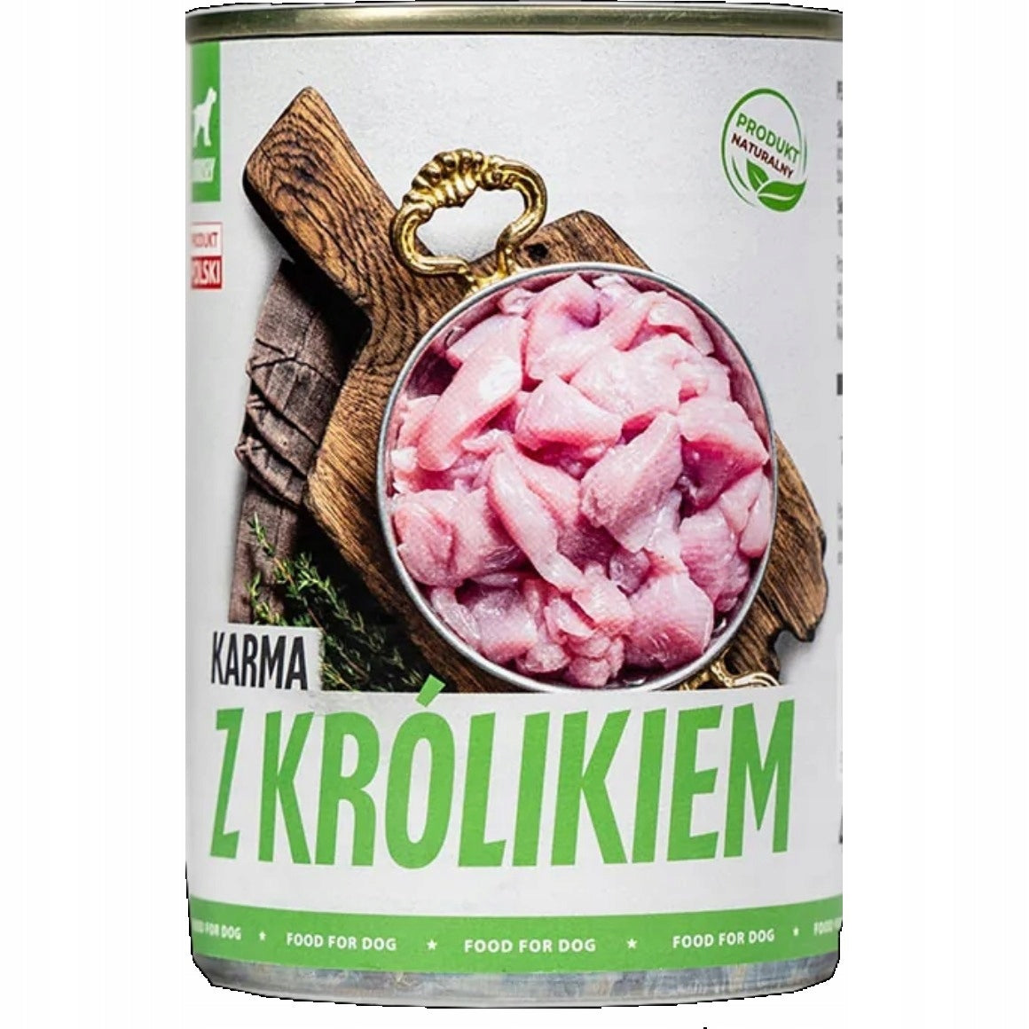TufTuf Mokra Karma Dla Psa Puszka Mielonka Z KRÓLIKIEM 400G