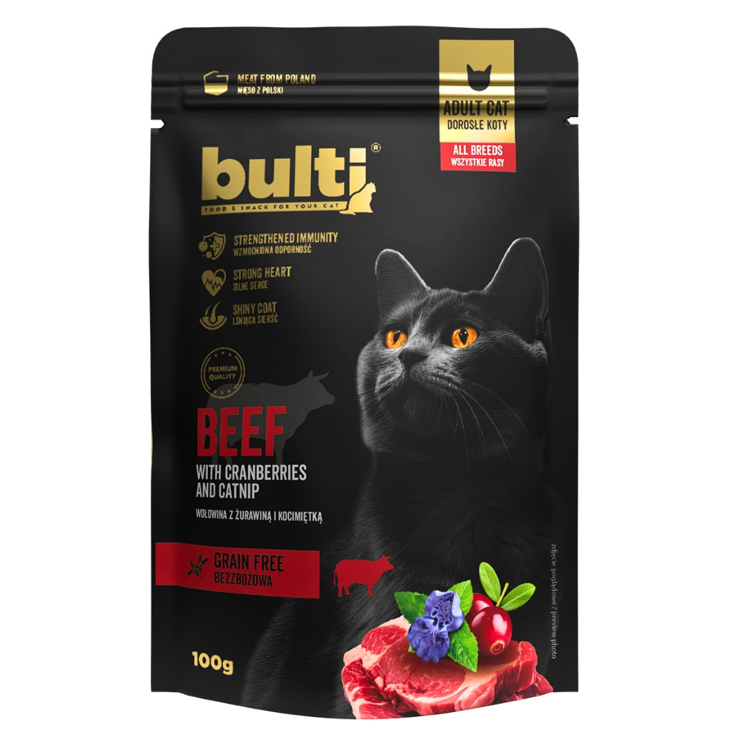 BULTI Superfood Mokra Karma Dla Kota WIELKI MIX 3 SMAKÓW Saszetka 12x100g