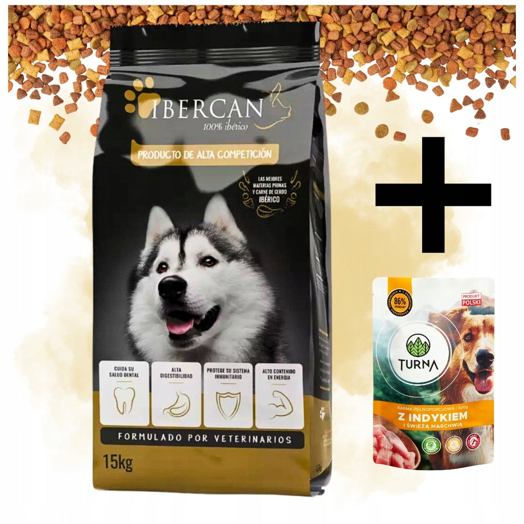 IBERCAN PREMIUM Sucha karma dla psa 15kg + 4kg 19kg