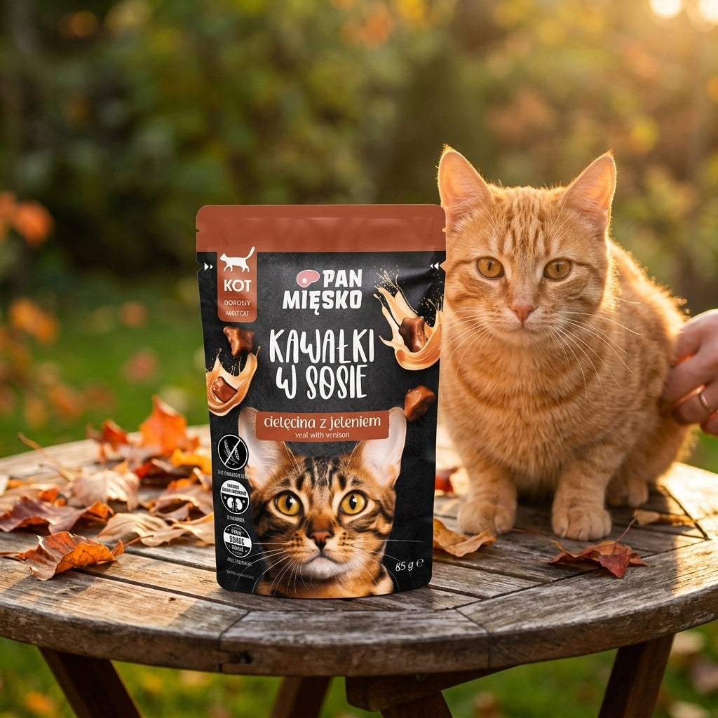 Pan Mięsko Mokra Karma Dla Kota Kawałki W Sosie WIELKI MIX 4 Smaków 24x85g