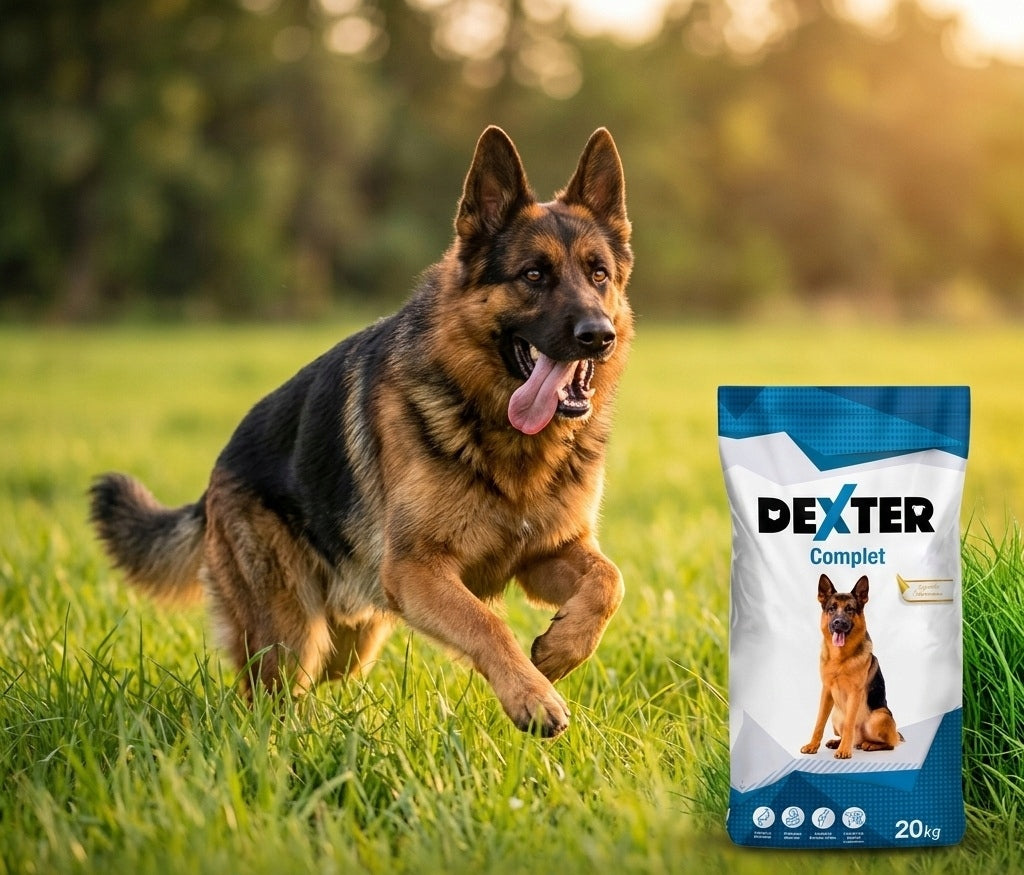 Karma Sucha Dexter Complete Dla Psa Z Witaminami Duże Rasy Owczarek 20kg