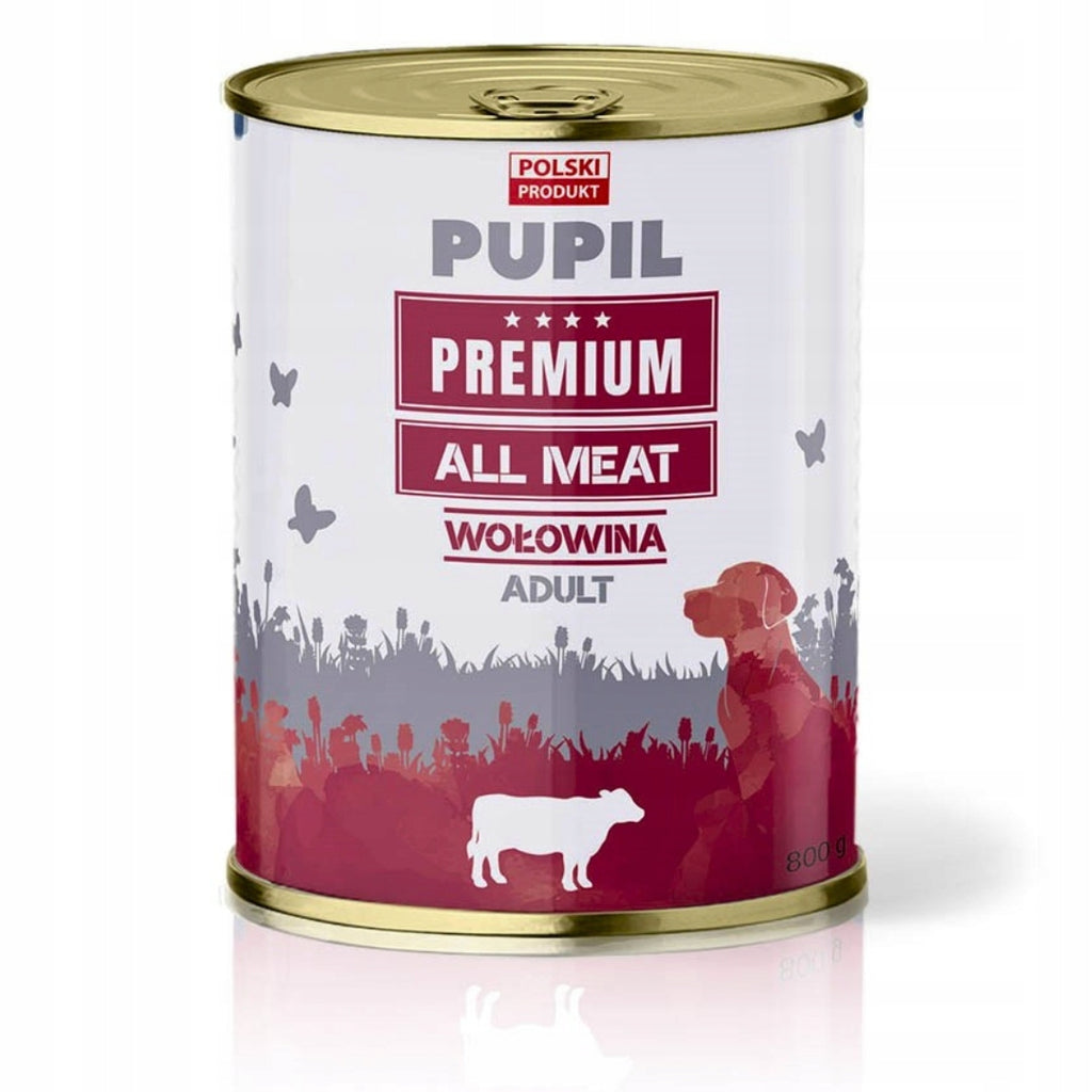 PUPIL PREMIUM Mokra Karma Dla Psa All Meat Bezzbożowa Wołowina 800g
