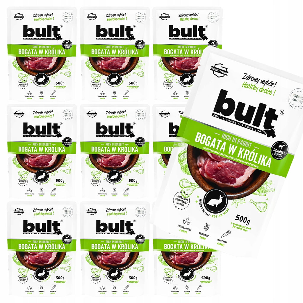 BULT Mokra Karma Dla Psa Saszetka Królik 10x500g 5kg