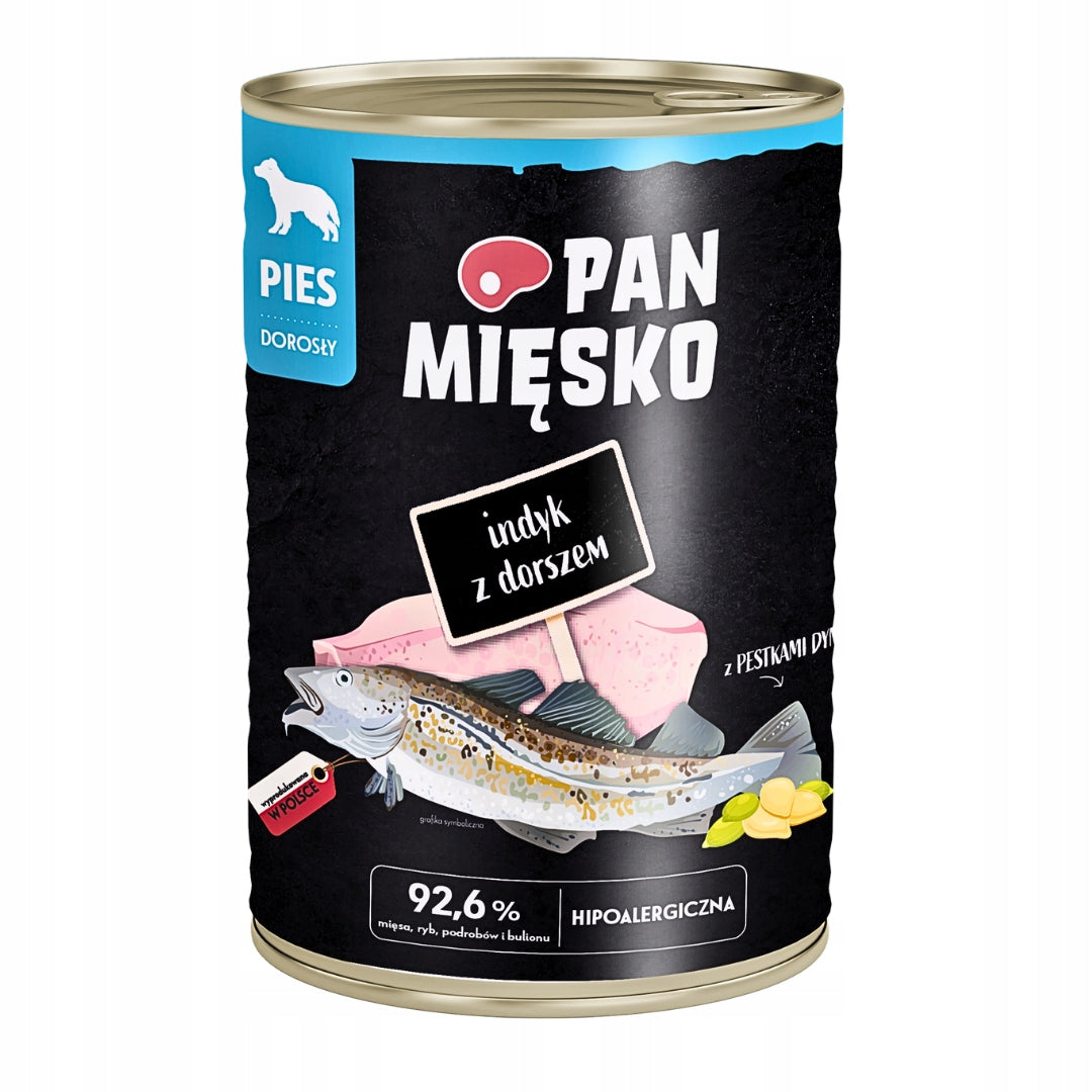 Pan Mięsko Mokra Karma Dla Psa Wielki Mix 3 Smaków 6x400g