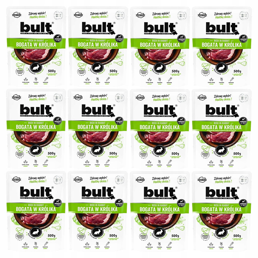 BULT Mokra Karma Dla Psa Saszetka Królik 12x500g