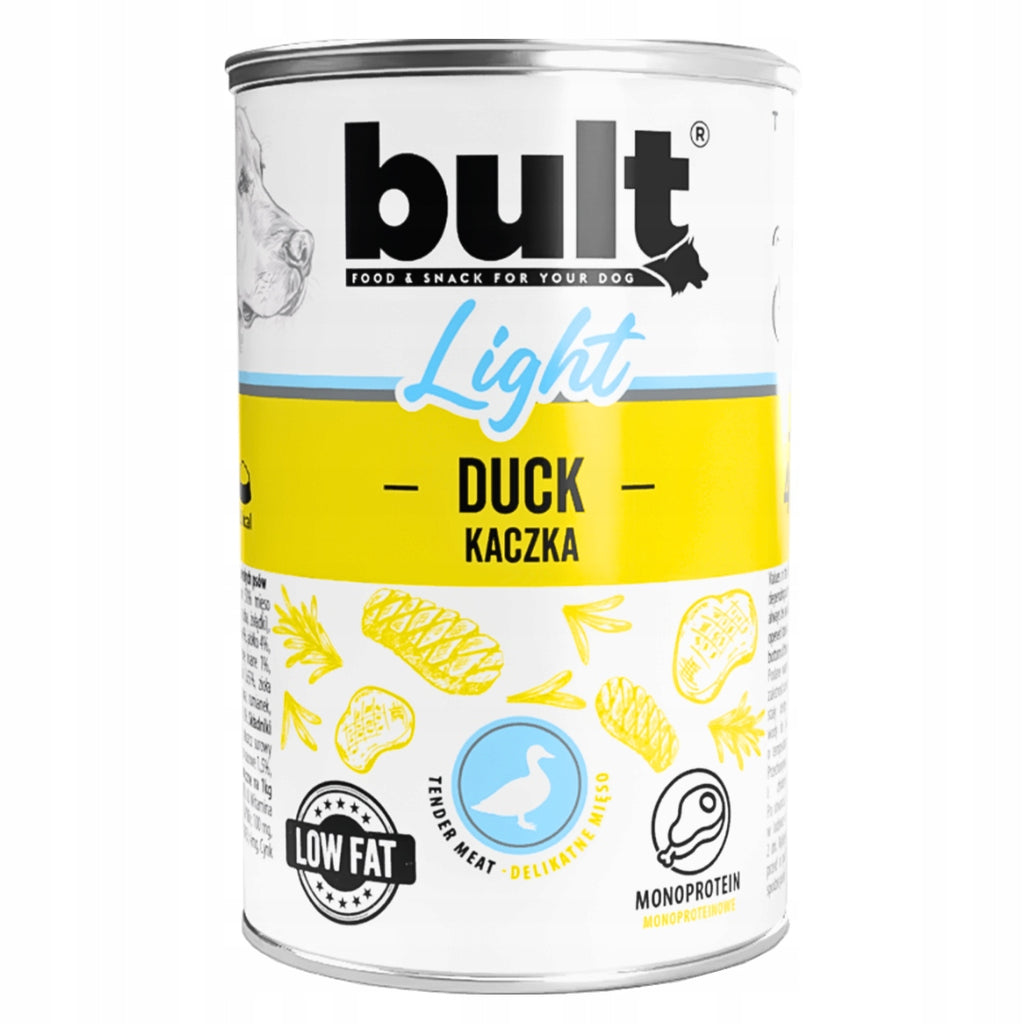 BULT LIGHT Mokra Karma Dla Psa Monobiałkowy WIELKI MIX 4 Smaków 12x400g