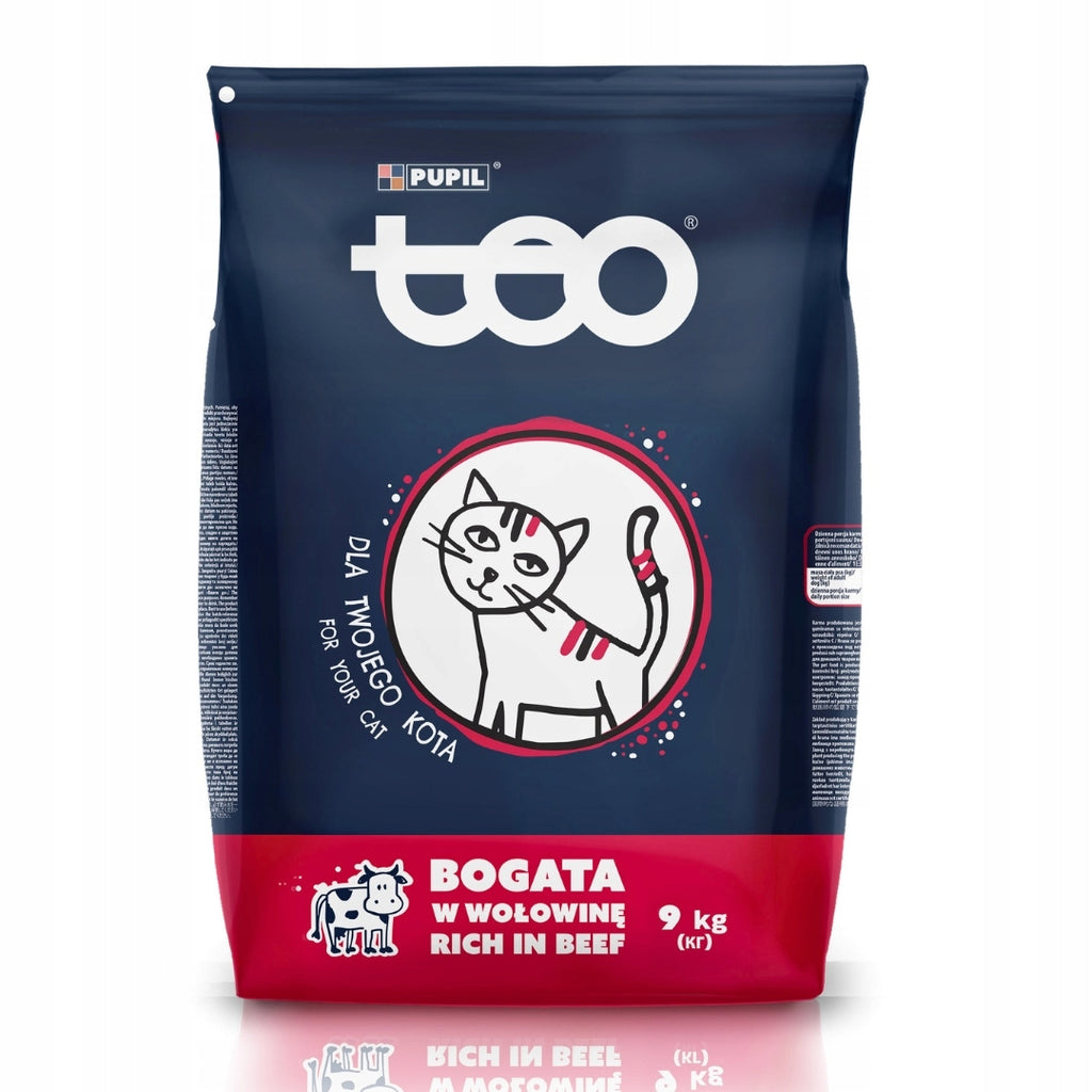 TEO Sucha Karma Dla Kota Bogata w WOŁOWINA 32% Mięsa 9kg
