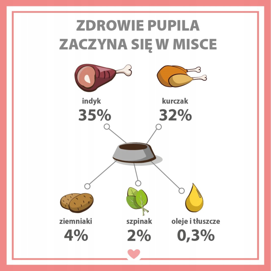 PUPIL PREMIUM Mokra Karma Dla Psa All Meat Bezzbożowa INDYK 800g